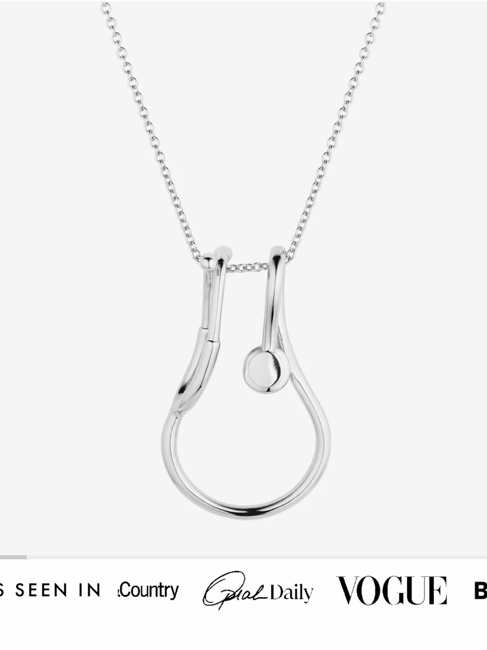 V Coterie Stethoscope Ring Keeper Necklace